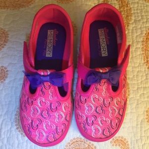 New Sketchers Mary Jane Shoes Pink Hearts 11